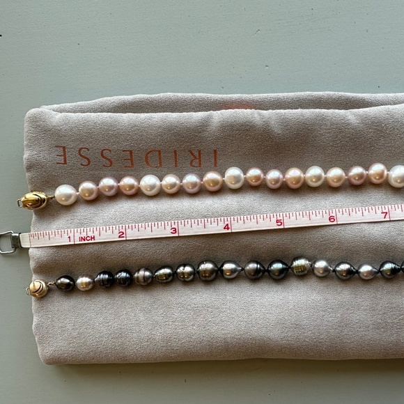 Designer Tiffany & Co IRIDESSE 14K Yellow Gold Tahitian Baroque Pearl Bracelet - Picture 13 of 15